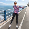 thumbnail image 6 of FORMRS Womens Long Sleeve Shirts UPF 50+ Sun Protection Quick Dry Fishing Hiking Tops, Size S-2XL, Vibrant Art Flowers, 6 of 8
