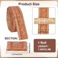 thumbnail image 2 of Burlywood 90x3.1 ing Trim Peel and Stick Autoadhesivo Flexible Borde de Pared Líneas PVC Espuma 3D Relieve Impermeable Papel Tapiz Borde Zócalo Pegatinas Decoración DIY Hogar Oficina Hotel, 2 of 9