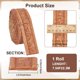 thumbnail image 2 of Burlywood 90x3.1 ing Trim Peel and Stick Autoadhesivo Flexible Borde de Pared Líneas PVC Espuma 3D Relieve Impermeable Papel Tapiz Borde Zócalo Pegatinas Decoración DIY Hogar Oficina Hotel, 2 of 9