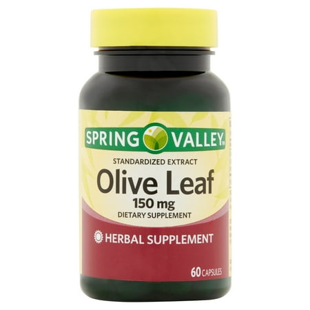 S10 Leaf Springs - Spring Valley Olive Leaf Extract Capsules, 150 mg, 60 Ct