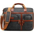 thumbnail image 1 of CoolBELL 17.3 Inch Protective Nylon Laptop Messenger Bag - Multi-Functional Shoulder & Handbag , Unisex Design for Business/School/Travel, 1 of 10