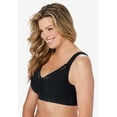 thumbnail image 3 of Comfort Choice Women's Plus Size Front-Close Cotton Wireless Posture Bra, 3 of 6