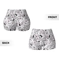 thumbnail image 5 of Picia Cowboy Printed Workout Shorts for Women Seamless Scrunch Butt Lifting High Waisted Yoga Gym Booty Running Moisture-wicking Short Pants-Medium, 5 of 9
