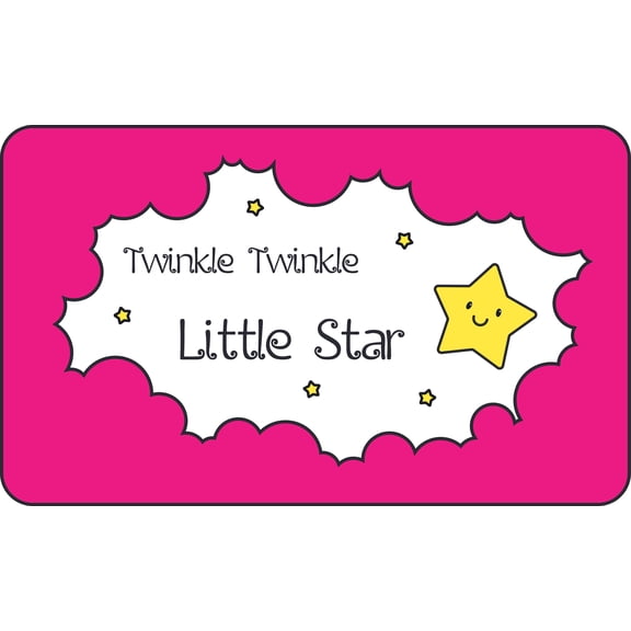 Baby Sleep Star Night Twinkle Little Decors Wall Sticker Art Design Decal for Girls Boys Kids Room Bedroom Nursery Kindergarten House Fun Home Decor Stickers Wall Art Vinyl Decoration (20x40 inch)