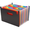 thumbnail image 1 of A4 accordion folder assortment, 24 compartment pocket binder, expandable document holder, 1 of 5