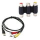 thumbnail image 1 of 3 RCA RGB Video / para TV Televisión Splitter Cable Adaptador + a 3 Conector RCA Hugo USB macho a 3RCA hembra, 1 of 7