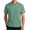 Mint Green, variant on Avirosel Men's Casual Short Sleeve V Neck T-Shirt Printed Polyester Sport Top for Outdoor Daily Wear