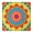 Colorful Tie Dye-1, variant on Colorful Tie Dye Mandala Square Fitted Tablecloth with Elastic Edge,Square Table Cover,Washable Elastic Table Cover for Home Kitchen Party Decor 34"x34"