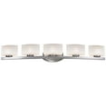 thumbnail image 2 of 5-Light LED Vanity in Brushed Nickel Finish, 2 of 2