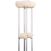 Essential Medical Supply Sheepette Crutch Covers with Hand Grip and Under Arm Pad