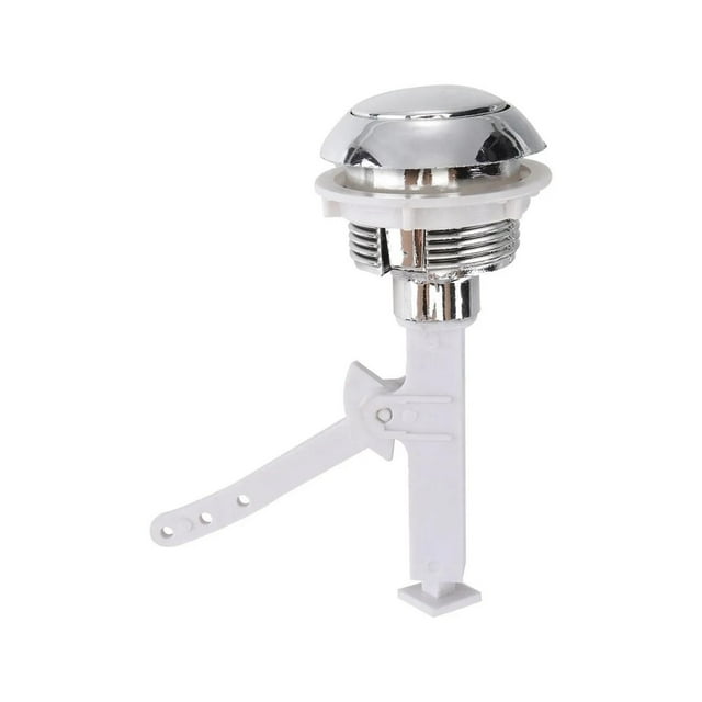Bouton de Chasse d'Eau pour Réservoir de Toilette, Bouton Poussoir pour Cuvette de Toilette, Attache Robuste Facile à Utiliser, Bouton de Réservoir d'Eau de Toilette, Remplacement de Chasse d'Eau de Toilette