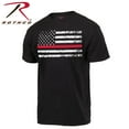 thumbnail image 2 of Rothco Thin Red Line Flag T-Shirt - Black, 2X-Large, 2 of 5