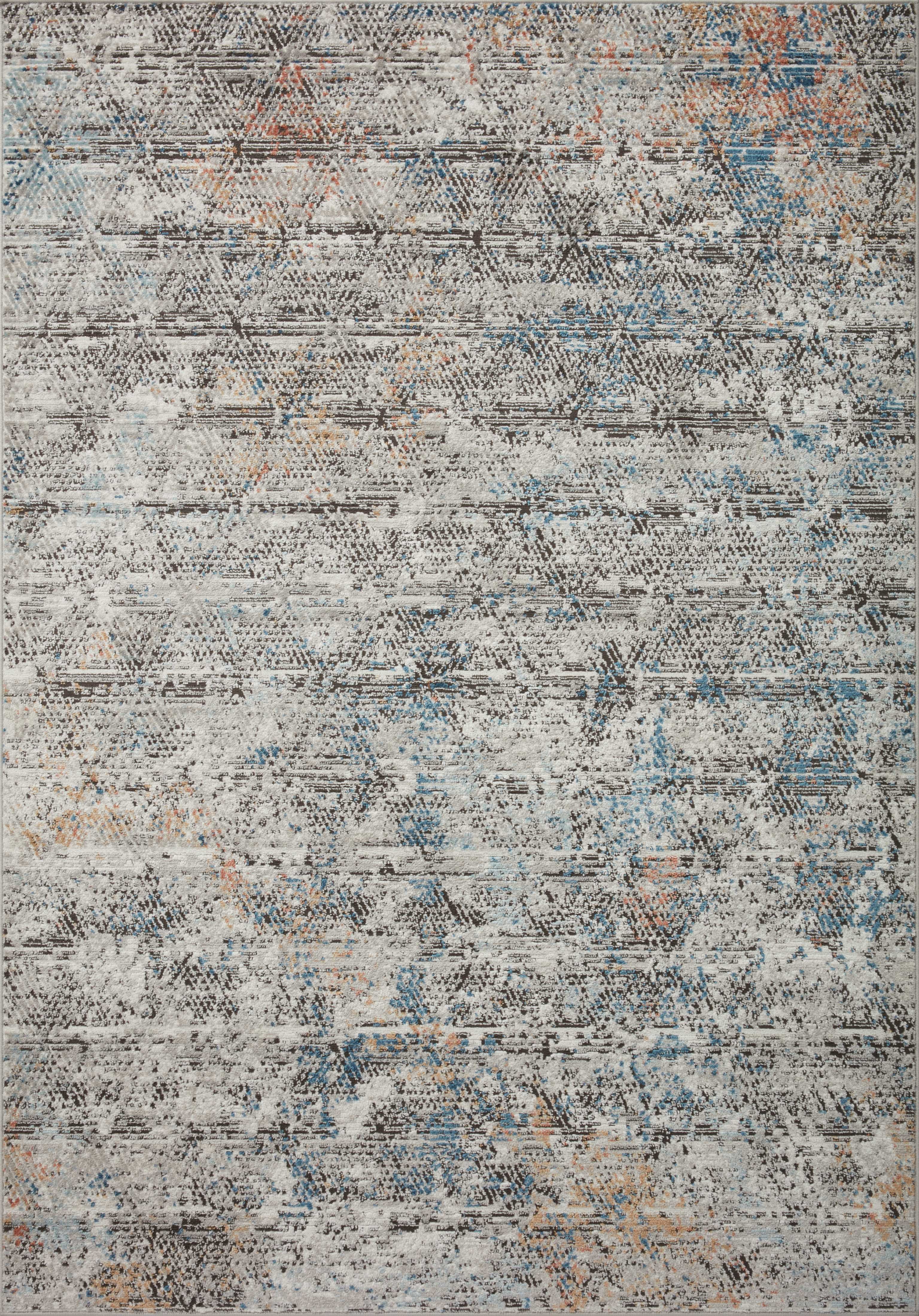 Loloi Bianca Collection BIA-04 Grey / Multi, Abstract Area Rug 5'-3" x 7'-6"