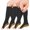 Open Toe Zipper Black Y, variant on 3 Pairs Open Toe Zipper Copper Compression Socks for Women & Men Circulation 15-20 mmHg - Better Blood Flow, Swelling , Best Support for Medical, Running, Nursing
