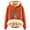Orange, variant on Telankuip 2025 Fashion Christmas Hoodies for Women Sherpa Fleece Lined Warm Long Sleeve Pullover Sweatshirts X-Mas Letter Printed Cute Cow Graphic Soft Comfort Hooded Tops Orange XL