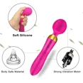 thumbnail image 7 of XBONP Handheld Massager Wand Dual Motors Vibrator Wand, Quiet & Waterproof, 18 Patterns for Tension Relief, Muscle, Back, Soreness Red, 7 of 7