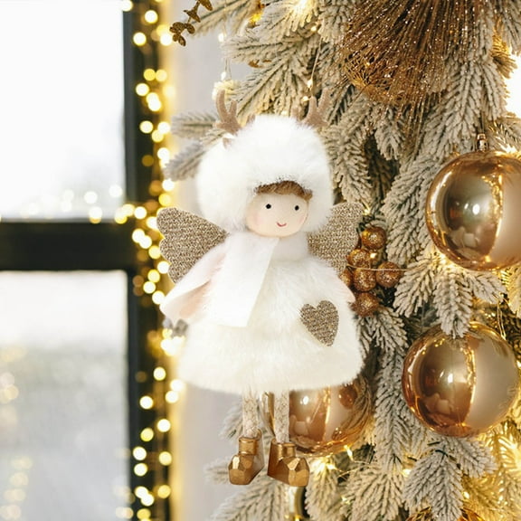 Tgbvmt Christmas Dolls Holiday Decorations, Soft Hanging Ornaments for Xmas Tree, Cute Plush Holiday Dolls, Ideal for Christmas Home Décor & Festive Gift Giving, 4 Color Options