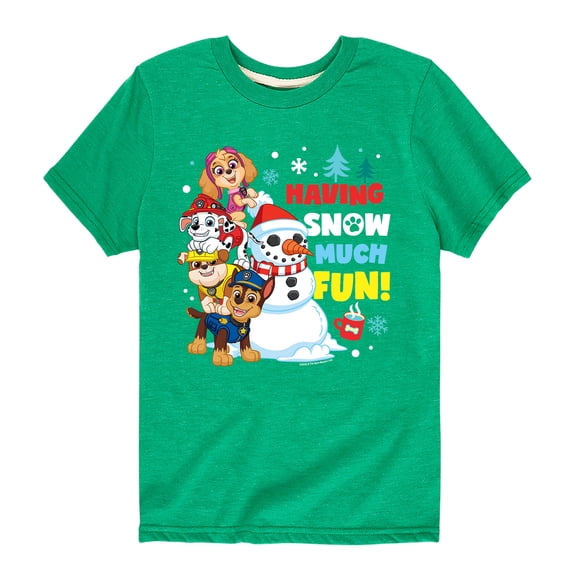 Paw Patrol - Having Snow Much Fun - Toddler And Youth Short Sleeve Graphic T-Shirt