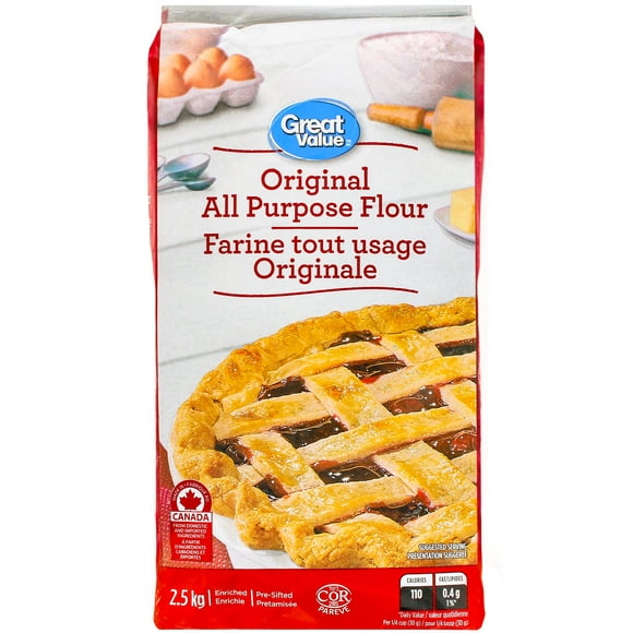 Great Value Original All-Purpose Flour, 2.5 kg