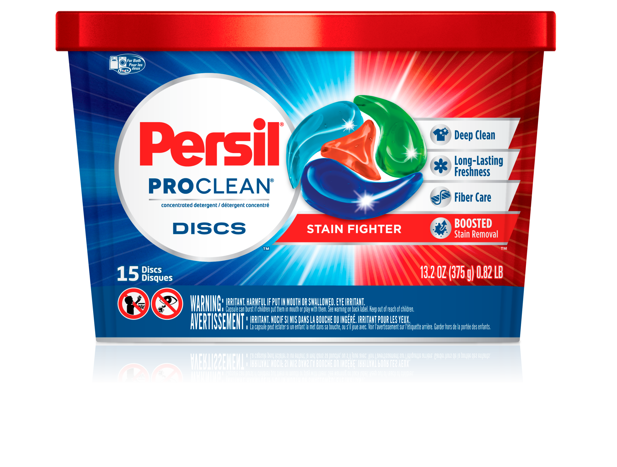 Persil Discs Laundry Detergent Pacs, Stain Fighter, 15 Count - image 3 of 11