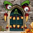 thumbnail image 2 of JANYUN Halloween Trunk or Treat Car Decoration Kit with Eye-catching Monster Face Teeth and Spooky Window Stickers for Halloween Outdoor Decor for Your Car Garage Door Archway, 2 of 5
