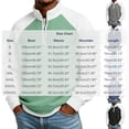 thumbnail image 3 of YOIAVAIOY Men's Quarter Zip Sweatshirts Waffle Knit Loose Fit Color Block Pullovers Stand Collar Sporty Casual Tops Blue XL, 3 of 5