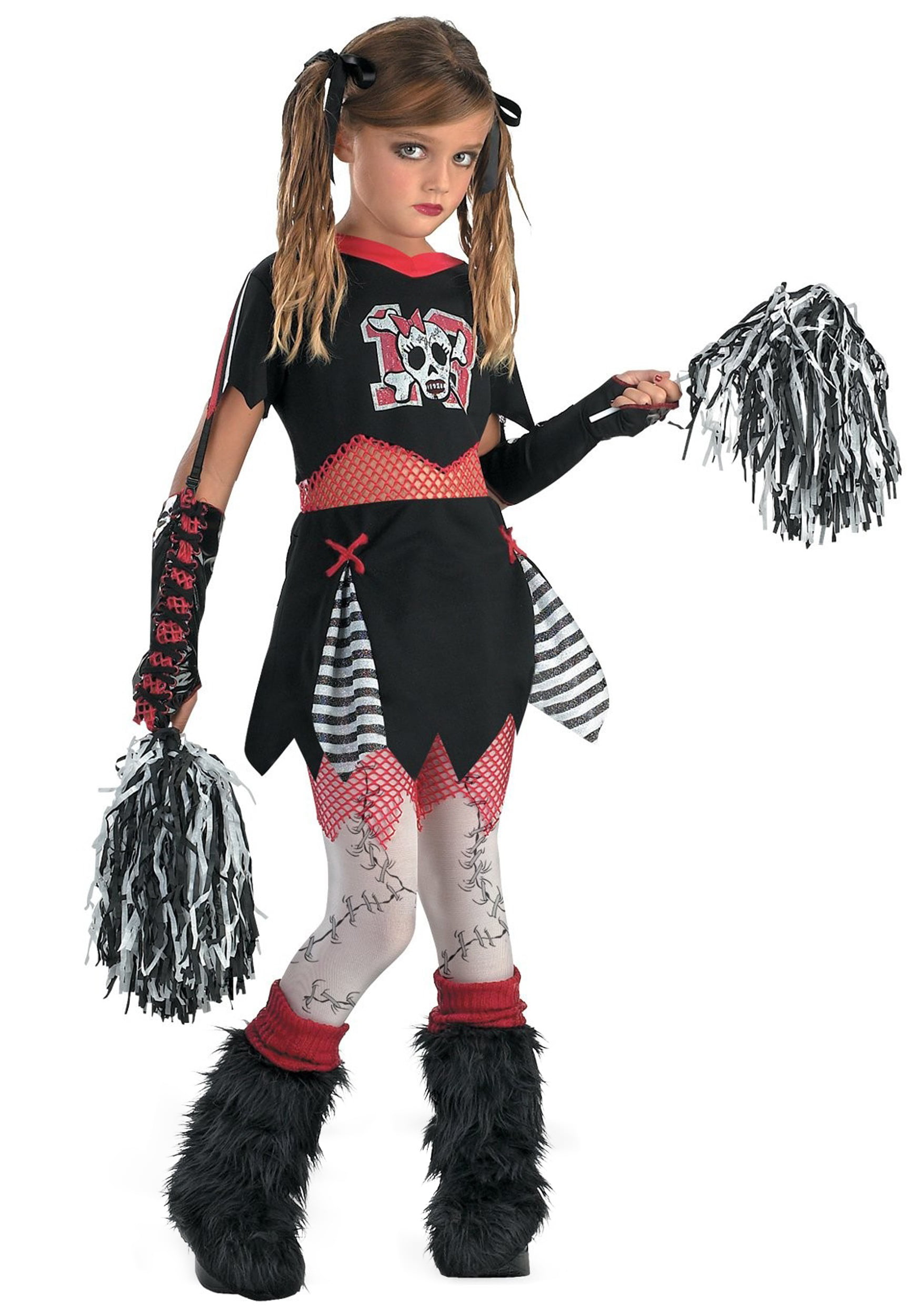 Disney Zombies 2 Cosplay Halloween Girl Cheerleader Outfit Kid Child Fancy Dress 