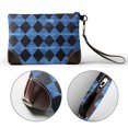thumbnail image 5 of Leather Clutch 8 X 5. 5 In Wrist Strap And Hand Bag Easy To Carry Lightweight Waterproof And Durable Argyle Plaid Doderblue_2, 5 of 6