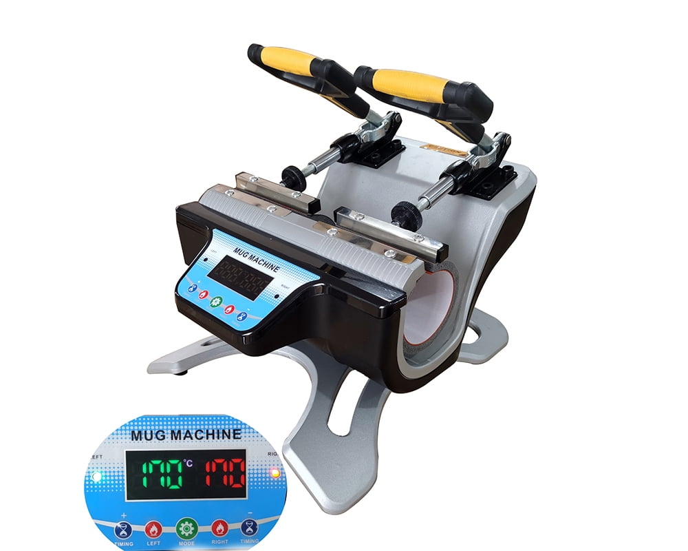 INTSUPERMAI 11OZ Double Station Mug Heat Press Machine Sublimation Transfer Machine
