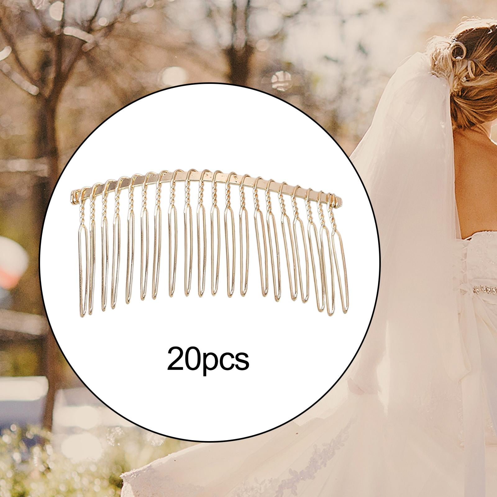 TOOYFUL 6x20x Bridal Hair Comb Clip for Women Girls Hairband