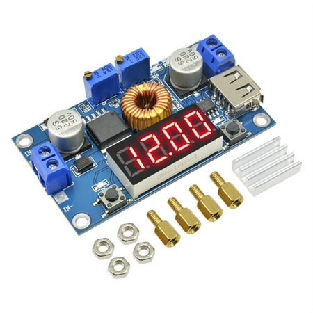 

DIY Adjustable 5A CC/CV Power Step-down Charge Module LED Driver USB Voltmeter