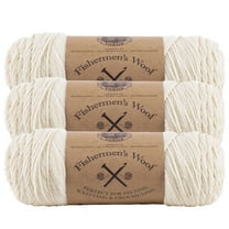 Lion Brand Yarn Fishermen's Wool Natural Medium Wool Yarn 3 Pack