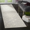 thumbnail image 3 of SAFAVIEH Blossom Kestrel Damask Runner Rug, Light Grey/Ivory, 2'3" x 6', 3 of 6