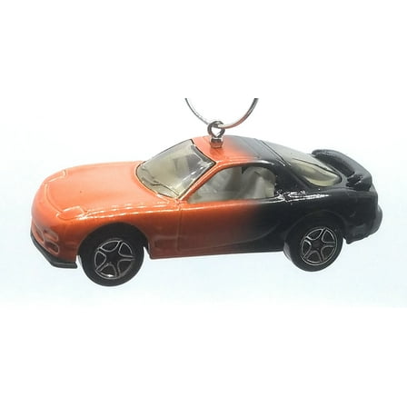 Christmas Ornament for Mazda RX-7 Orange Black