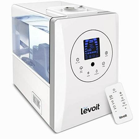 LEVOIT Humidifiers, 6L Warm and Cool Mist Ultrasonic Humidifier for Bedroom or Biy's Room with Remote and Humidity Monitor, Vaporizer for Large Room, Home, Waterless Auto (Best Vaporizer Pen For Tobacco)