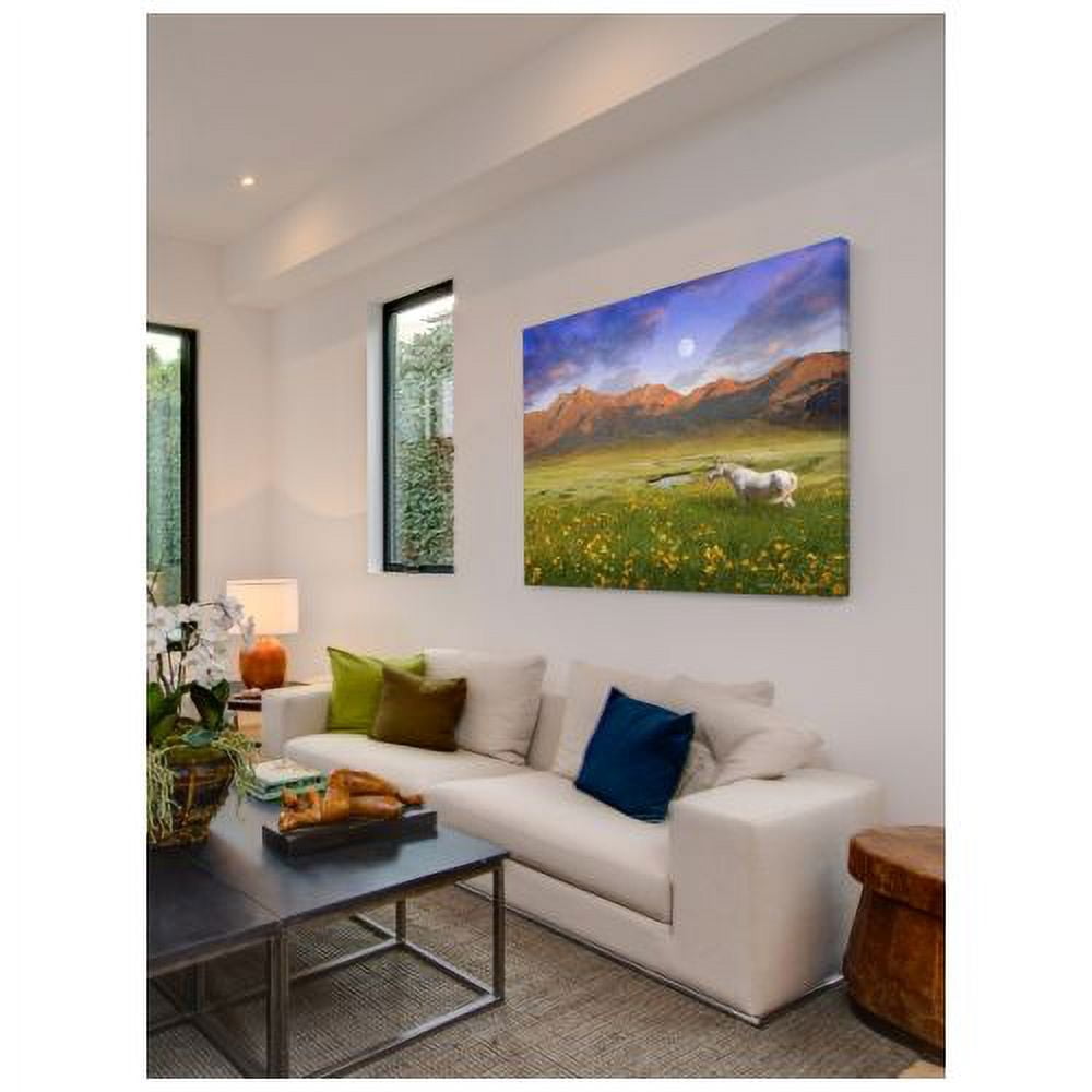 "White Horse Mtn" Painting Print on Wrapped Canvas