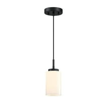 Westinghouse 6135400 Shamus 5" Wide Mini Pendant - Black