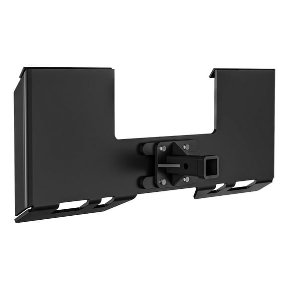 3/8" Skid Steer Attachment Plate, with 2" Removable Trailer Hitch Receiver, Quick Attach Mount Plate, Compatible with Kubota, Bobcat Skid Steers and Tractors