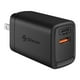 thumbnail image 1 of Cargador GaN USB C PD 36 W / USB QC 18 W negro, 1 of 4