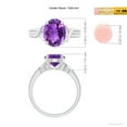 thumbnail image 5 of ANGARA Natural 2.28 Ct. Amethyst Solitaire Ring in 14K White Gold for Women (Ring Size: 12), 5 of 10
