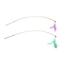 thumbnail image 2 of Furhaven Dizzy Kitty Feather Pole Wand Cat Toys - Pastel (Lavender/Mint), Set of 2 Dizzy Kitty - Pastel (Lavender/Mint) Set of 2 Wand Toy, 2 of 10