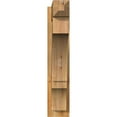 thumbnail image 2 of Ekena Millwork 6"W x 22"D x 30"H Balboa Rough Sawn Craftsman Outlooker, Western Red Cedar, 2 of 4