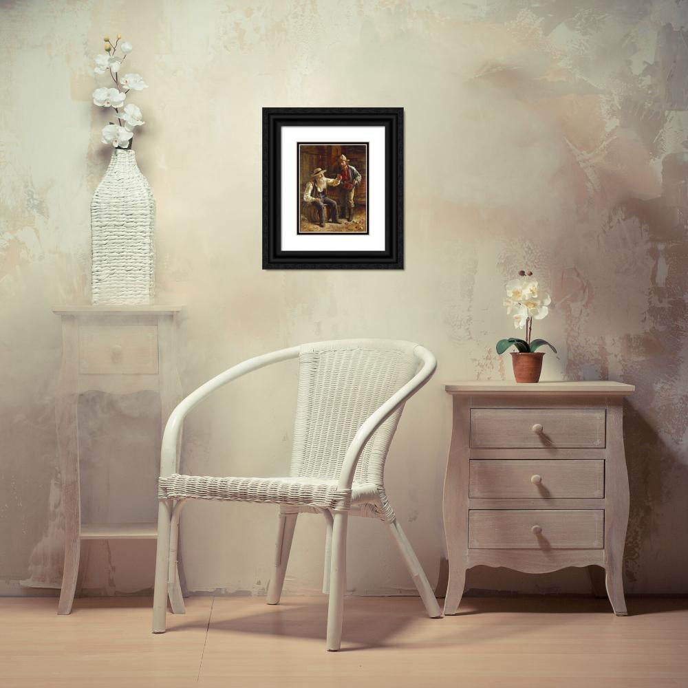 Thomas Waterman Wood 15x18 Gold Ornate Wood Frame and Double