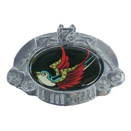 D. Vicente Wild Girl Sparrow Design Novelty Belt Buckle