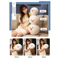 thumbnail image 1 of White Snowball Doll Pillow Plush Toy Ball-Shaped Doll Cartoon Soft Cute Festival Gift for Children 40cm, 1 of 5