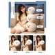 thumbnail image 1 of White Snowball Doll Pillow Plush Toy Ball-Shaped Doll Cartoon Soft Cute Festival Gift for Children, 1 of 5