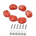 thumbnail image 4 of figatia 1 Set Acrylic Guitar Tuning Key Replacement Knobs w/ Screws Gaskets Red, 4 of 9