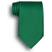 Solid Color Polyester Tie - Kelly Green