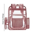thumbnail image 3 of XIANXIAN Transparent Schoolbag for Men and Women 0.4Mm Transparent Backpack Backpack Student Backpack Pvc Fabric Backpack Male and Female Students Backpack Adult Backpack Trend Transparent Casual, 3 of 7