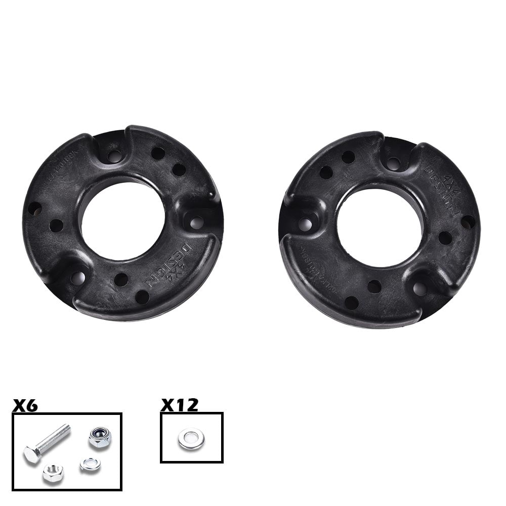 CROSSDESIGN 2" Molded Bolt Leveling Kit Fit for Ford F150 2009-2022 Black